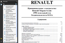 Принципиальные электросхемы Renault Megane, Scenic